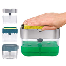 Load image into Gallery viewer, Liquid Soap Dispenser With Washing Sponge
