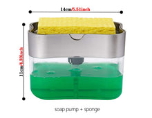Load image into Gallery viewer, Liquid Soap Dispenser With Washing Sponge
